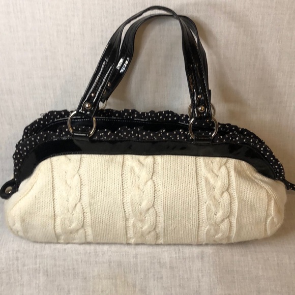 ALDO SWEATER BAG W/POLKA DOT TRIM/PATENT LEATHER - Picture 2 of 5
